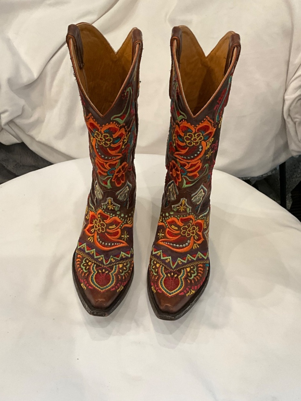 Old Gringo embroidered boots. Size 8. Worn 1x. Absolutely Beautiful! - Picture 3 of 5